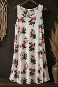 Boho Rose Breeze Pocket Dress